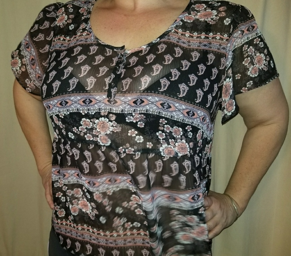 Maurices Sheer Blouse